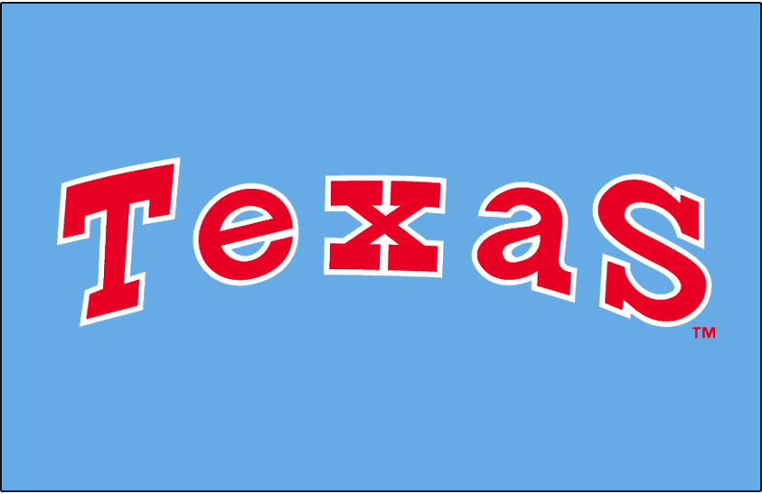 Texas Rangers 1976-1982 Jersey Logo iron on transfers for clothing